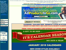 Tablet Screenshot of adproductstogo.com